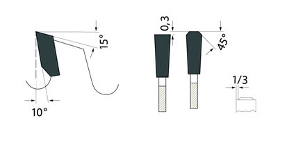 Tooth grind diagram