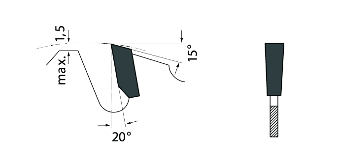 Tooth grind diagram