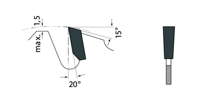 Tooth grind diagram